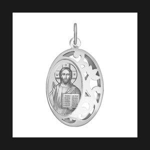 Иконка "Господь Вседержитель" SOKOLOV из серебра с лазерной обработкой