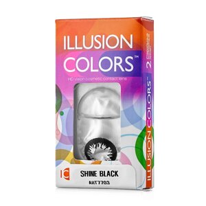 ILLUSION Цветные контактные линзы colors SHINE black