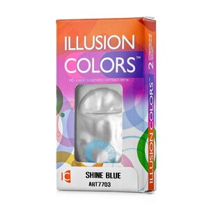 ILLUSION Цветные контактные линзы colors SHINE blue