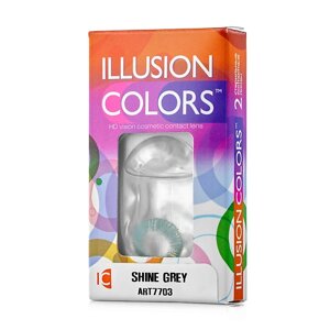 ILLUSION Цветные контактные линзы colors SHINE grey