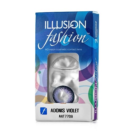 ILLUSION Цветные контактные линзы fashion ADONIS violet