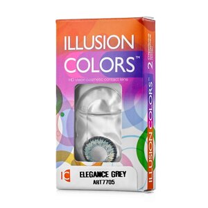 Illusion цветные контактные линзы illusion colors elegance grey