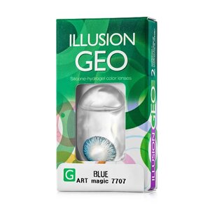Illusion цветные контактные линзы illusion GEO magic blue