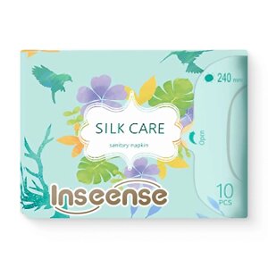 INSEENSE Прокладки женские гигиенические дневные Silk Care 10.0