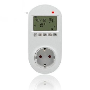 Интеллектуальный контроллер температуры Wi-Fi, термостат с постоянной температурой, стандарт ЕС Разъем LCD, беспроводной