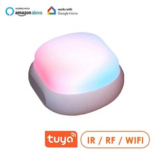 Интеллектуальный контроллер Tuya WiFi Универсальный инфракрасный радиочастотный переключатель кондиционера RGB Light Atm