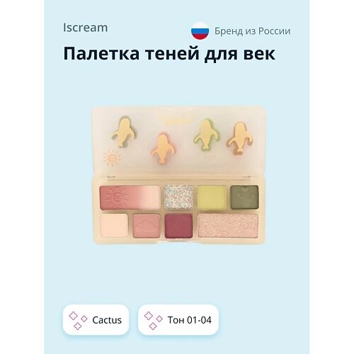 ISCREAM Палетка теней, румян и хайлайтера FUNSY от компании Admi - фото 1