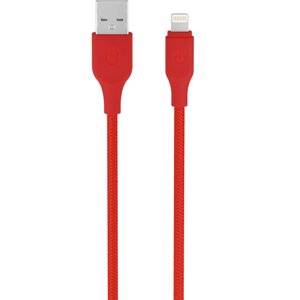Кабель Gerffins USB-A - Lightning, 1м., красный