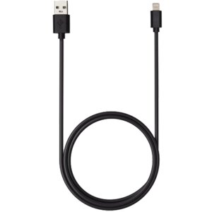 Кабель Gerffins USB-A - Lightning, 2,4A, 1м., черный