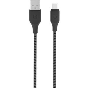 Кабель Gerffins USB-A - Type-C, 1м., черно-серый
