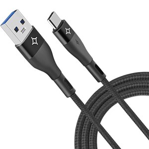 Кабель Stellarway USB A/Type-C 2,1А 1м, черный