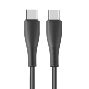 Кабель Stellarway USB-C/USB-C 3А пвх 1м, черный