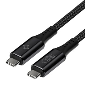 Кабель Stellarway USB-C/USB-C 5А 1,5м 240W, черный