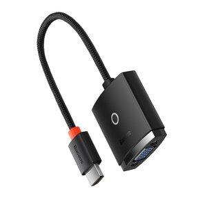 Кабельный адаптер Baseus, совместимый с HDMI и VGA, с аудиоблоком питания для ноутбука PS4 Проектор, переключатель Xbox