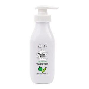 KAPOUS Йогуртовый шампунь для волос «Яблоко и Огурец» Studio Professional 350
