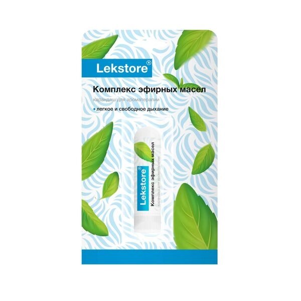 Карандаш для ароматерапии комплекс эфирных масел Lekstore/Лекстор 1,3г от компании Admi - фото 1