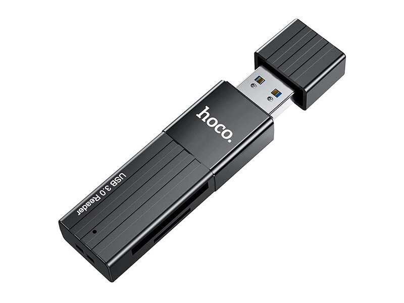 Карт-ридер Hoco HB20 USB 2.0 Black от компании Admi - фото 1