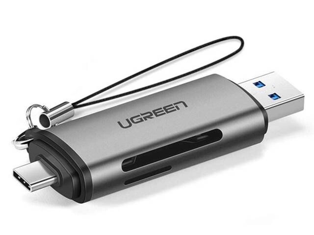 Карт-ридер Ugreen USB Type-C + USB-A 3.0 для TF/SD 50706 от компании Admi - фото 1