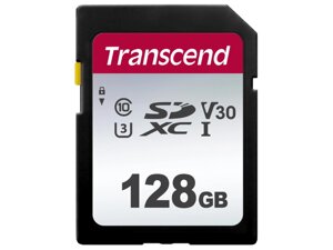 Карта памяти 128gb - transcend SDC300S SDXC class10 UHS-I U3/V30 TS128GSDC300S