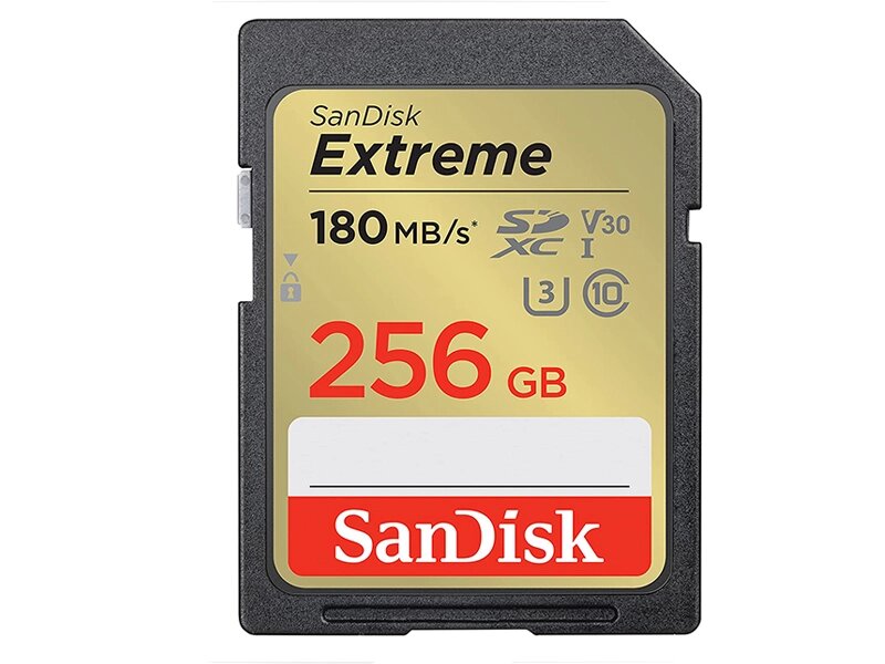 Карта памяти 256Gb - SanDisk Extreme SD UHS-I SDSDXVV-256G-GNCIN от компании Admi - фото 1