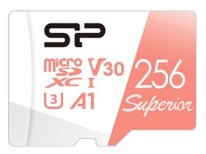 Карта памяти 256gb - silicon power superior A1 microsdxc class 10 UHS-I U3 SP256gbstxdv3V20