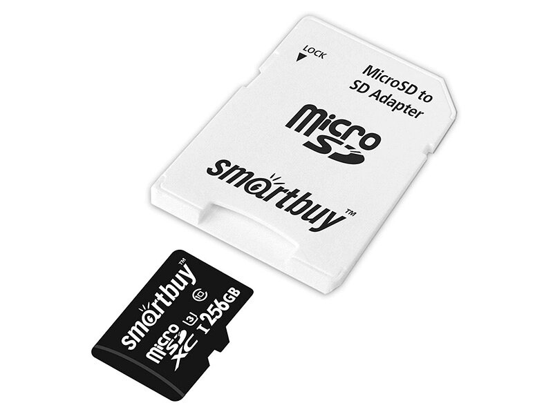 Карта памяти 256Gb - SmartBuy MicroSDXC Class 10 Pro UHS-I U3 SB256GBSDCL10U3-01 с адаптером SD от компании Admi - фото 1