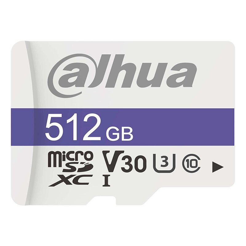 Карта памяти 512Gb - Dahua C10/U3/V30 FAT32 Memory Card DHI-TF-C100/512GB от компании Admi - фото 1