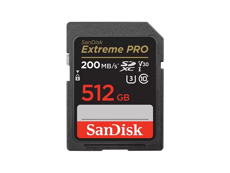Карта памяти 512Gb - SanDisk Extreme Pro Secure Digital UHS I SDSDXXD-512G-GN4IN от компании Admi - фото 1