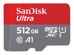 Карта памяти 512gb - sandisk micro secure digital XC class 10 ultra UHS-I A1 sdsquac-512G-GN6mn