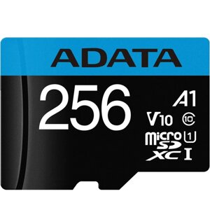 Карта памяти ADATA microsd XC 256 гб class 10 (AUSDX256GUICL10A1-RA1)