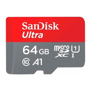 Карта памяти SanDisk Ultra Micro SD 64GB 10 класс 140MB/S без адаптора