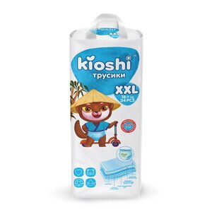 Kioshi подгузники-трусики kioshi XXL 16+ кг 34.0