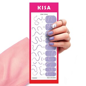 KISA. STICKERS Пленки для маникюра Lilac Lines
