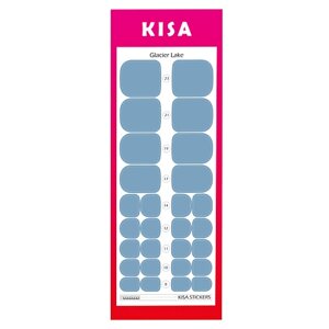 KISA. STICKERS Пленки для педикюра Glasier Lake