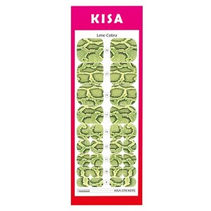 KISA. STICKERS Пленки для педикюра Lime Cobra