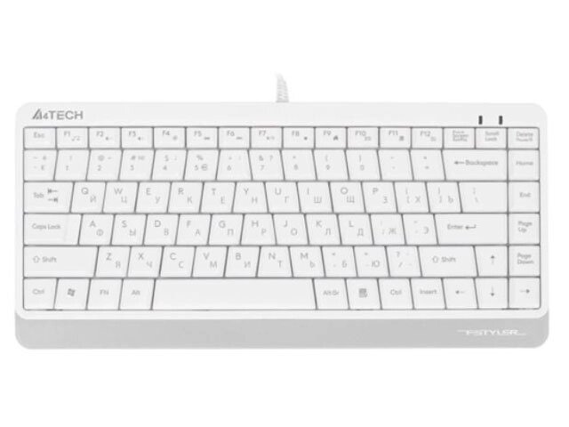 Клавиатура A4Tech Fstyler FKS11 White-Grey от компании Admi - фото 1
