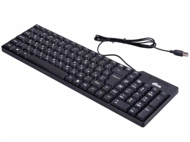 Клавиатура Ritmix RKB-100 USB Black от компании Admi - фото 1