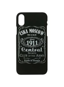 Клип-кейс для iPhone "CSKA MOSCOW 1911" cover, цвет чёрный (IPhone 6 Plus)