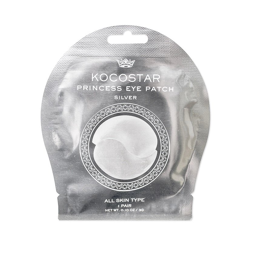 KOCOSTAR Гидрогелевые патчи для глаз Princess Eye Patch Single серебряные от компании Admi - фото 1