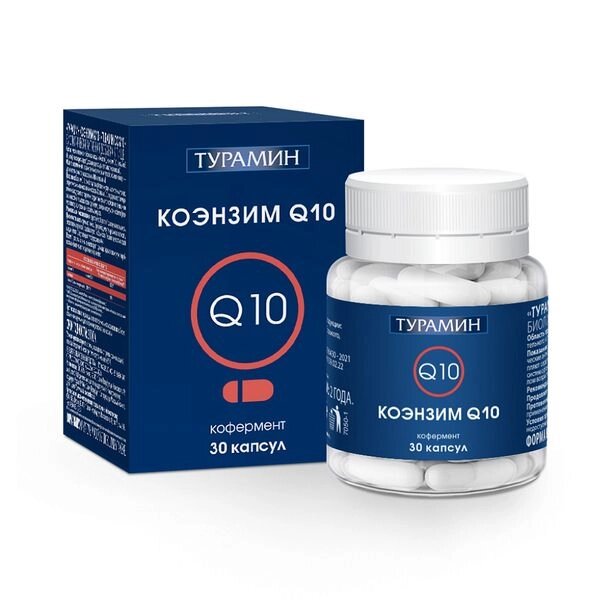 Коэнзим Q10 Турамин капсулы 0,5г 30шт от компании Admi - фото 1