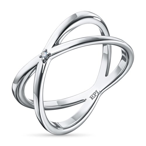 Кольцо из серебра с бриллиантом э0601кц09220361