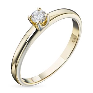 Кольцо из желтого золота с бриллиантом э0301кц06159700