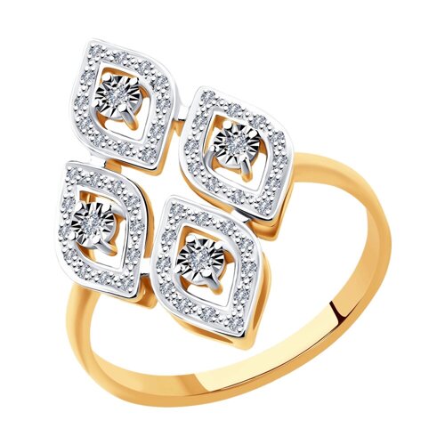 Кольцо SOKOLOV из комбинированного золота с бриллиантами