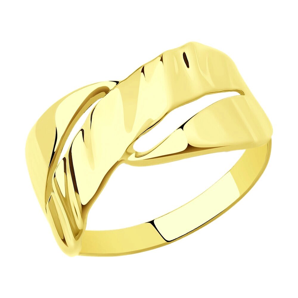 Кольцо SOKOLOV из желтого золота от компании Admi - фото 1
