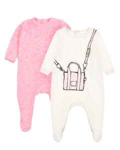 Комплект: 2 комбинезона, розовый и белый Marc Jacobs (The)
