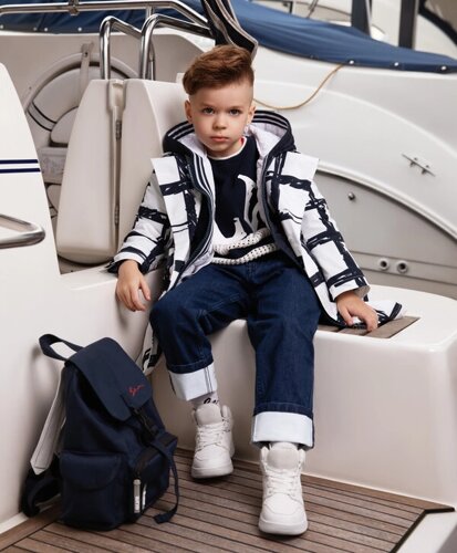 Комплект: тренч и тонкое стеганое пальто мультицвет для мальчика Gulliver (110)