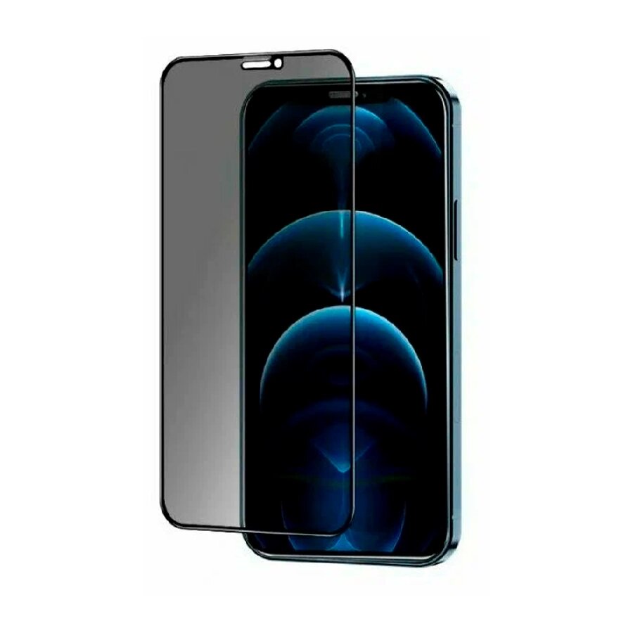 Конфеденциальное защитное стекло Xreel для iPhone 15 Pro Max полноэкранное черное от компании Admi - фото 1