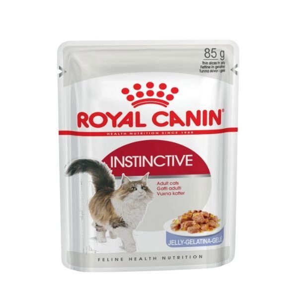 Корм влажный для кошек старше 1-го года пауч желе Instinctive Royal Canin/Роял Канин 85г от компании Admi - фото 1