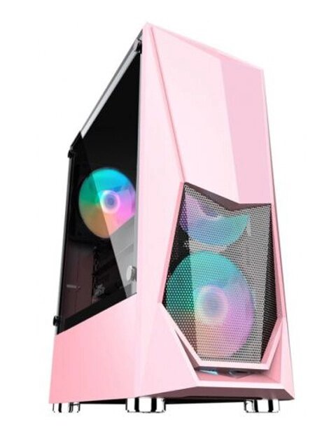 Корпус 1stPlayer DK-3 ATX Tempered Glass Pink DK-3-PK-3G6 от компании Admi - фото 1