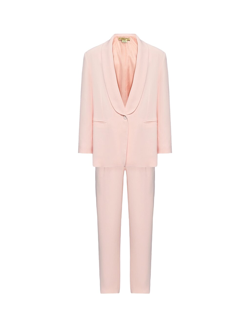 Костюм классический однобортный пиджак из вискозы, светло-розовый Stella McCartney от компании Admi - фото 1